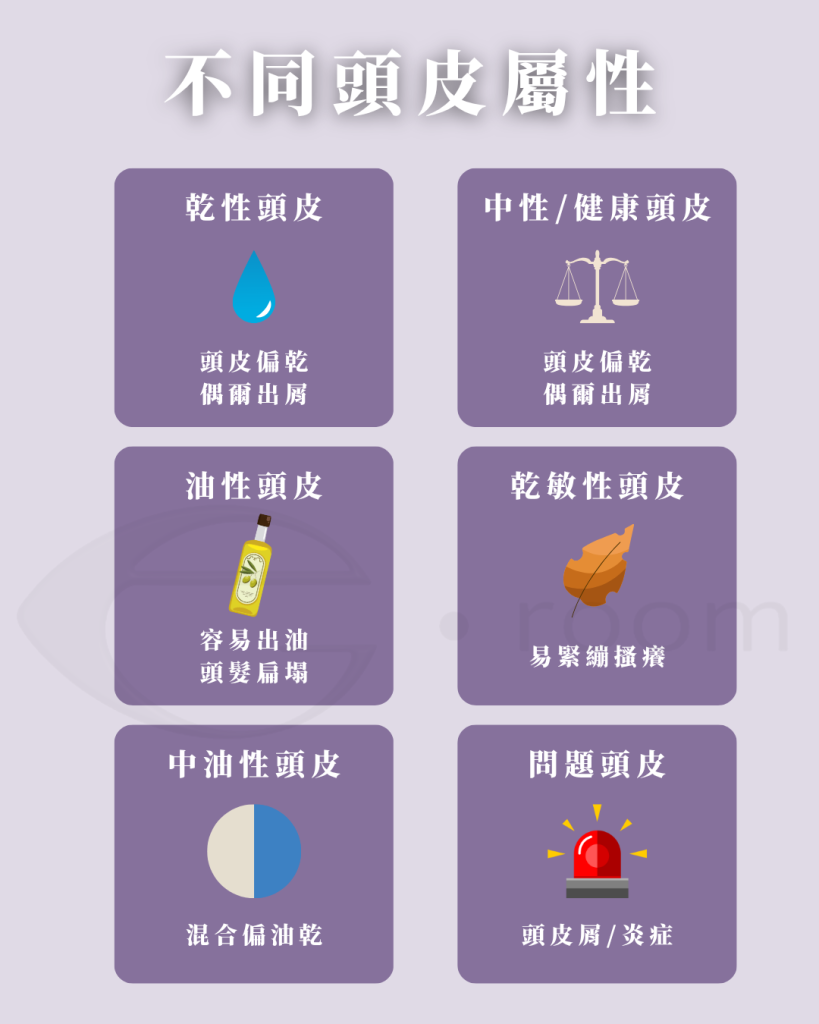 頭皮屬性 不同頭皮屬性的狀態