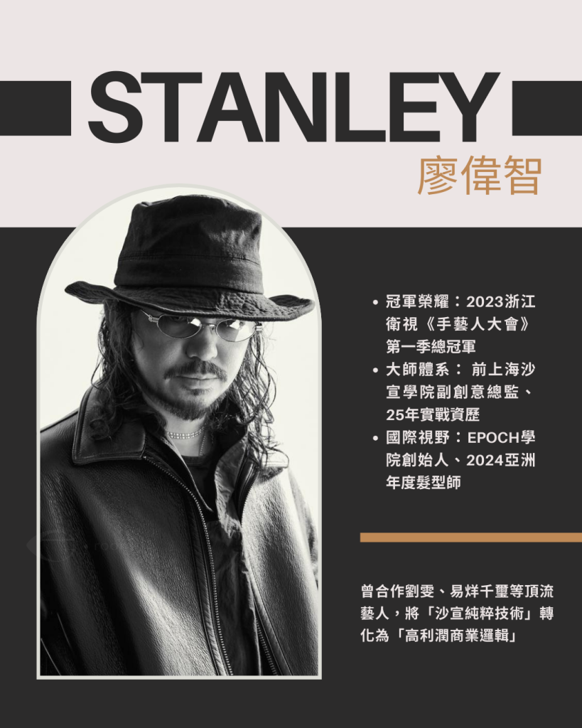 Stanley 廖偉智 商業剪髮課程教學 Stanley 廖偉智 商業剪髮課程教學 手藝人大會冠軍與沙宣體系大師